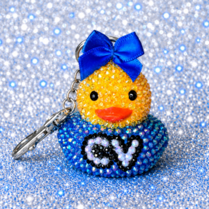 Duck Keyring Personalised Rhinestone